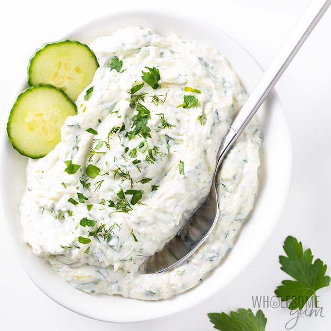  A dollop of tzatziki sauce can liven up any dish!