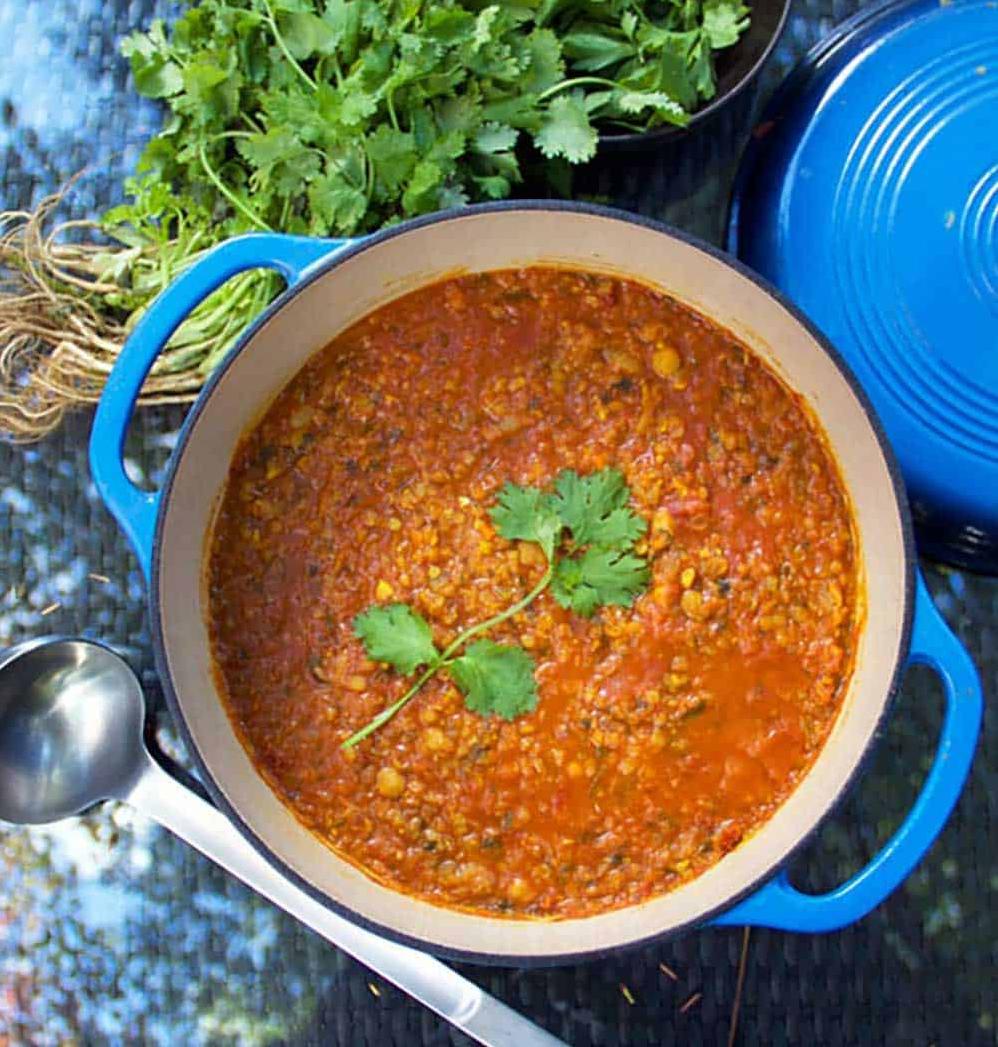  A great remedy to soothe a cold winter evening- Moroccan lentil soup.