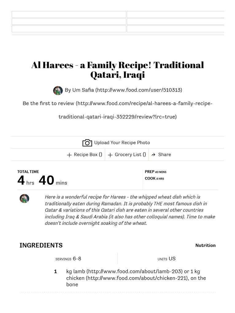 Heavenly Al Harees: Traditional Emirati Recipe