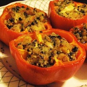 Baked Capsicum (Bell Peppers)