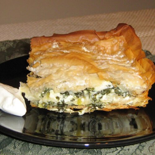 Bosnian Pita (phyllo pie) with Spinach Filling