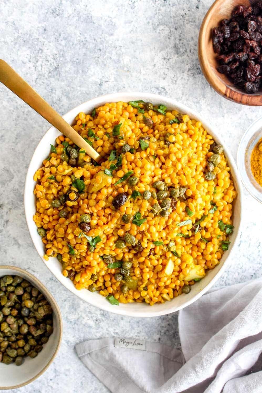 Delicious and Nutritious Curried Lentil Salad Recipe
