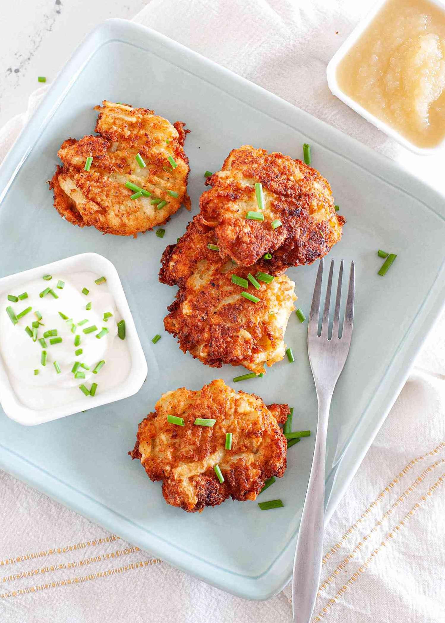  Don't forget the apple sauce! Our latkes are made to be paired with this classic condiment