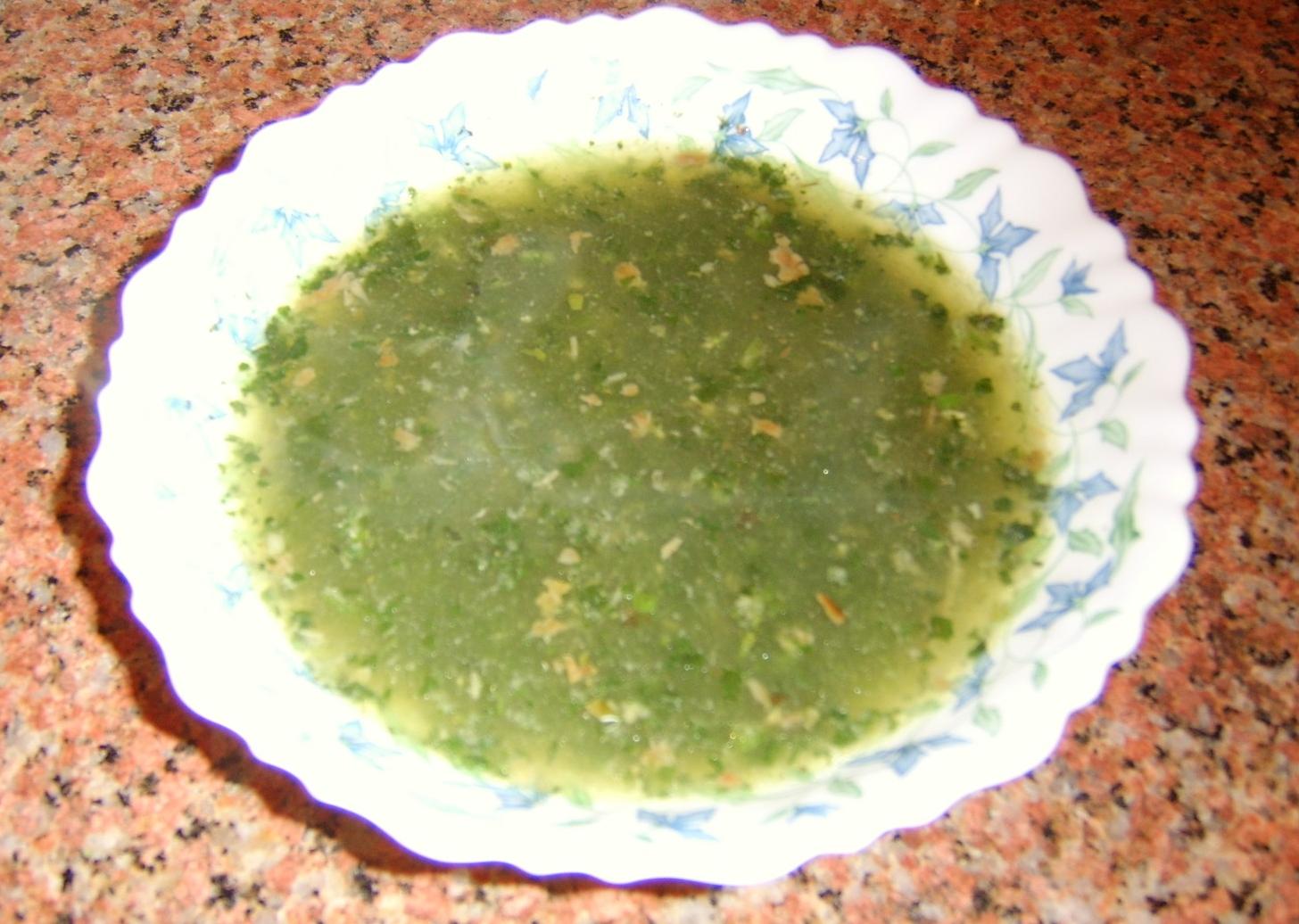Egyptian Molokheya (Green Spinach-Like Soup)