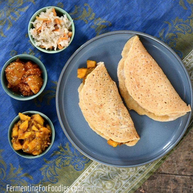  Enjoy the Indian flavors with these Red Lentil Dosas