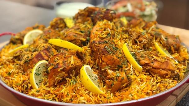  Enjoy this colorful and aromatic biryani for an unforgettable dining experience