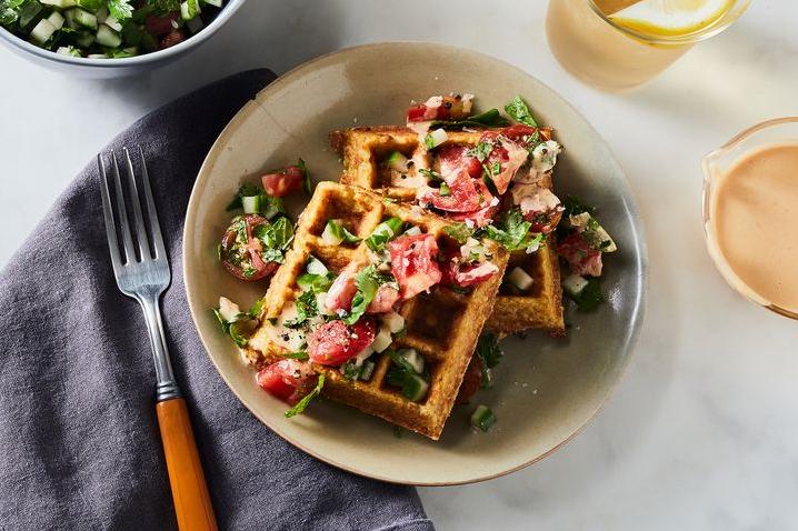  Get your falafel fix with this waffle twist