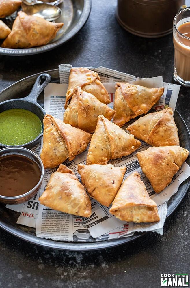  Golden, crispy triangles of heaven – these samosas are worth the effort.