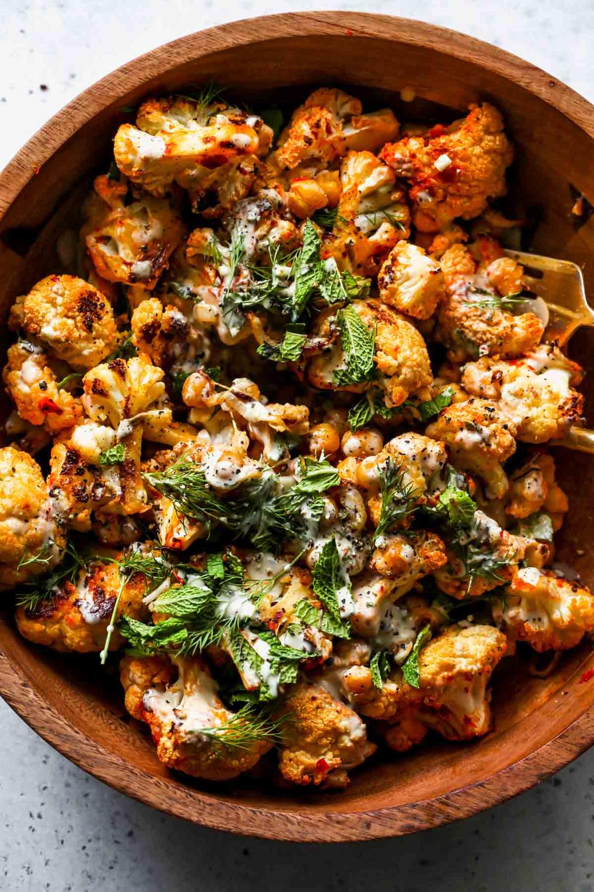  Harissa is the star of the show in this crowd-pleasing roasted cauliflower recipe