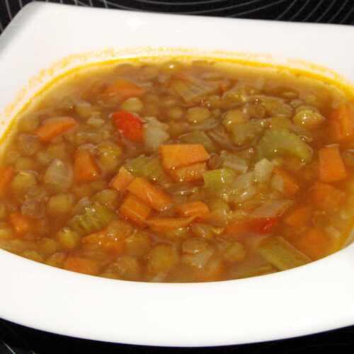 Ina Garten's Lentil Vegetable Soup(Vegetarianized)