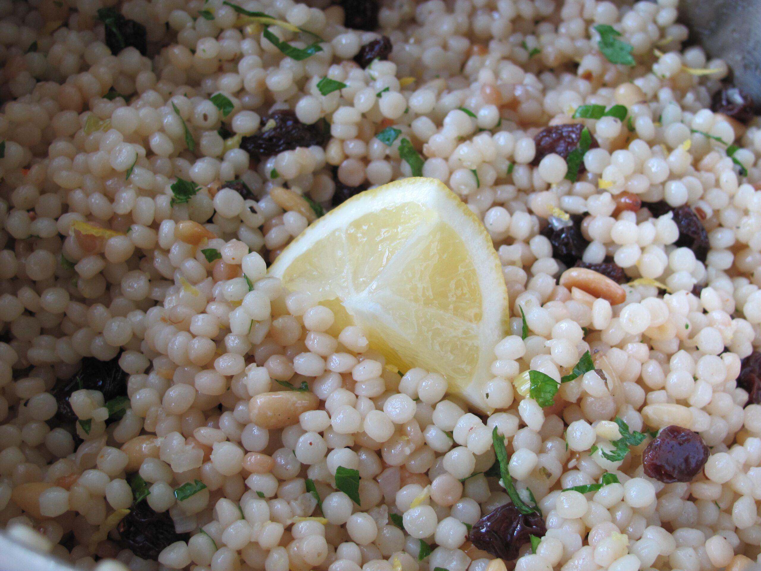 Delicious Israeli Couscous with Pine Nuts and Parsley Recipe
