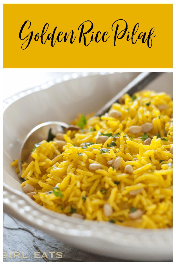  It’s hard to resist the vibrant colors and delicious aroma of this golden rice pilaf.