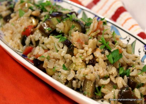  It's time to elevate your rice game by adding grilled eggplants to the mix