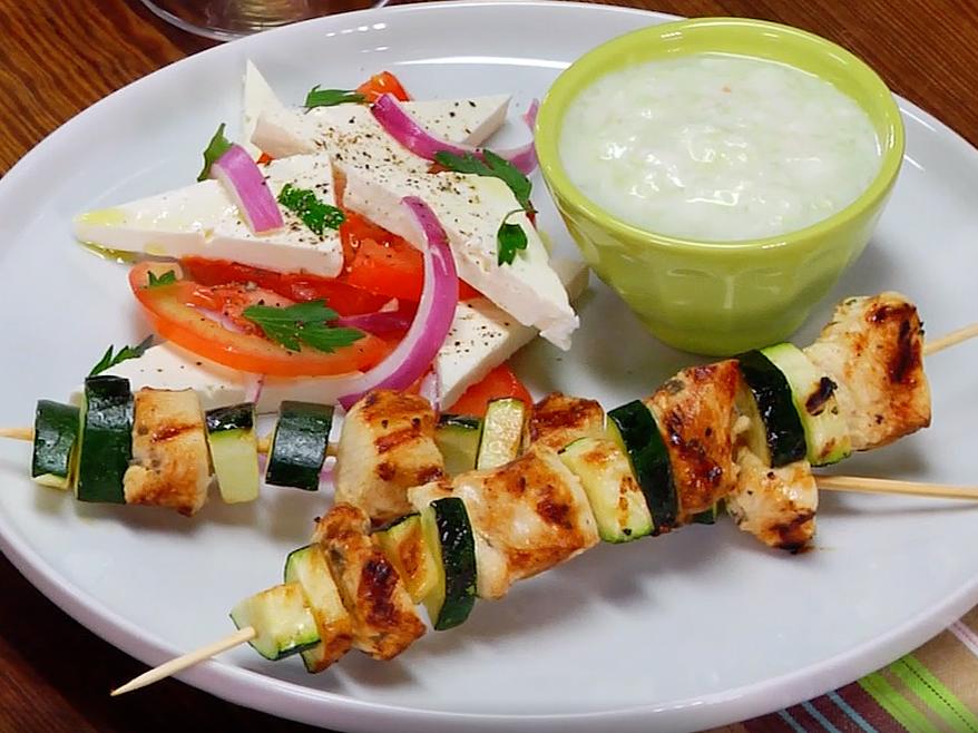  Juicy cubes of marinated chicken grilled to perfection, served with a side of refreshing tzatziki sauce