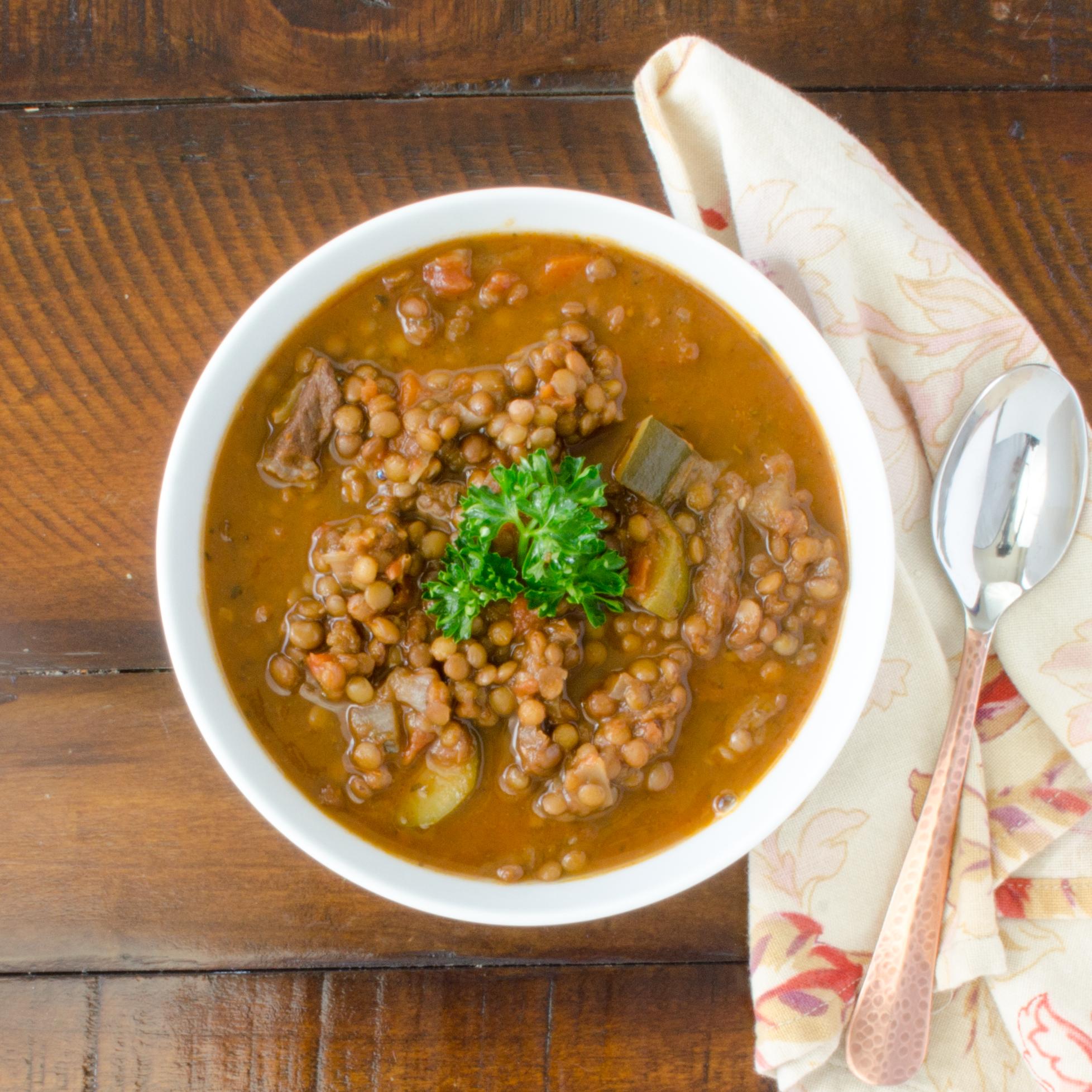 Hearty Lentil and Zucchini Stew Recipe for a Cozy Evening