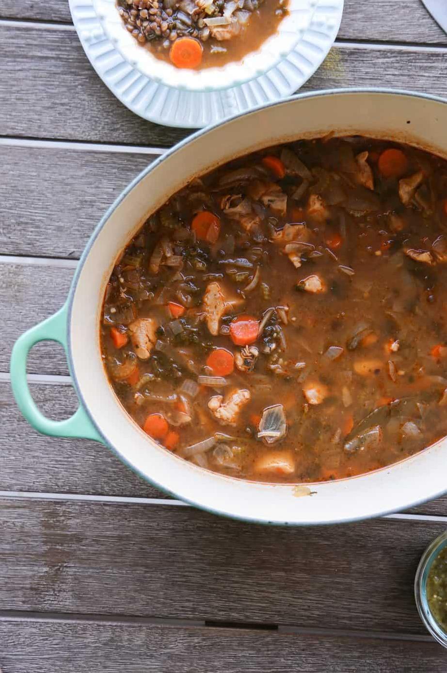  Load your bowl up with lentil and vegetable rich progresso lentil soup.