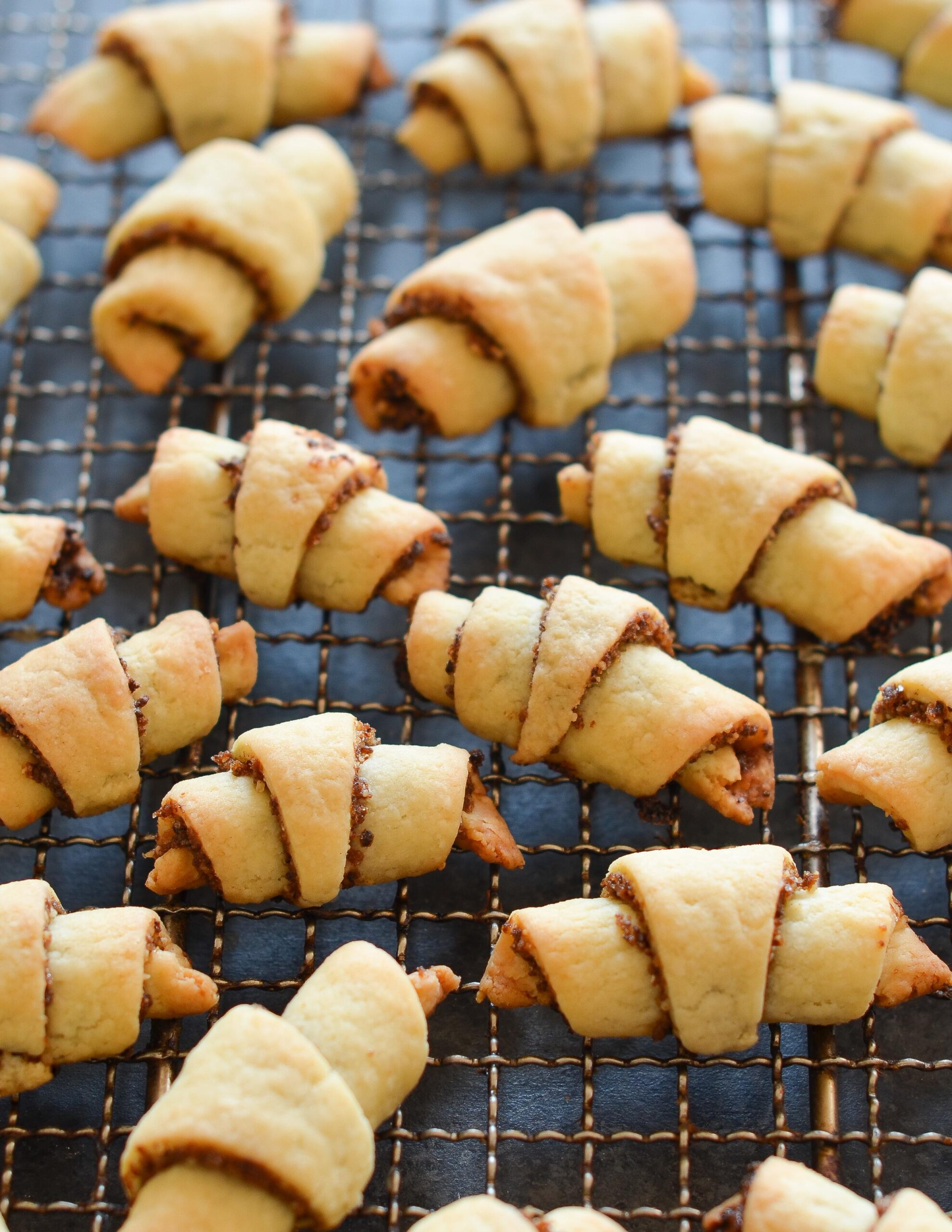  Look at the golden brown color on these rugelach; they are baked to perfection!