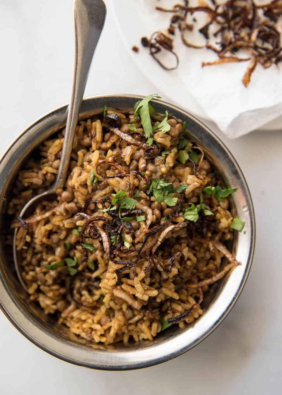  Made with fragrant spices, tender lentils, and fluffy rice, this is comfort food at its best