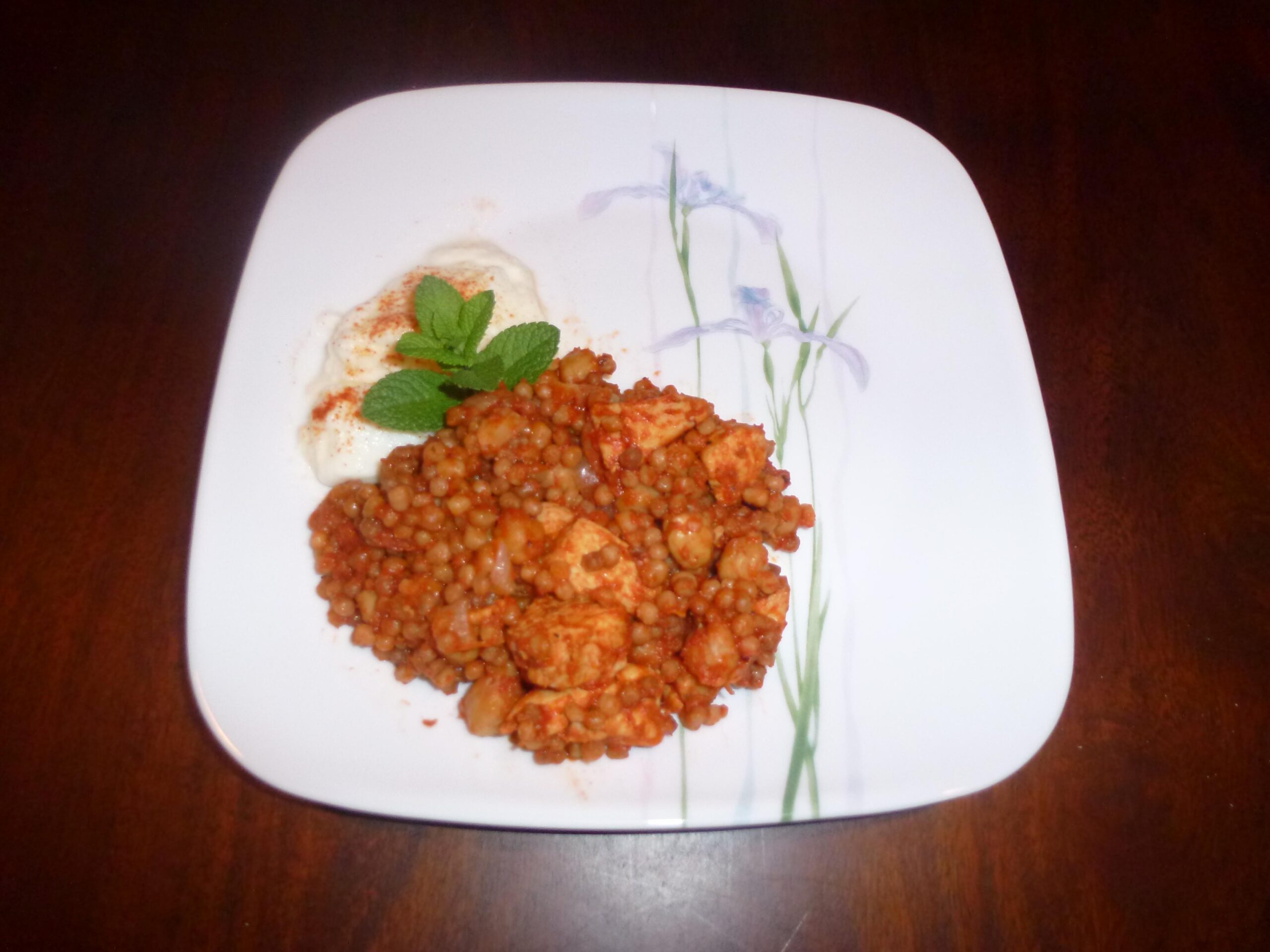 Maftoul With Chicken - Middle Eastern (Israeli Cous Cous)