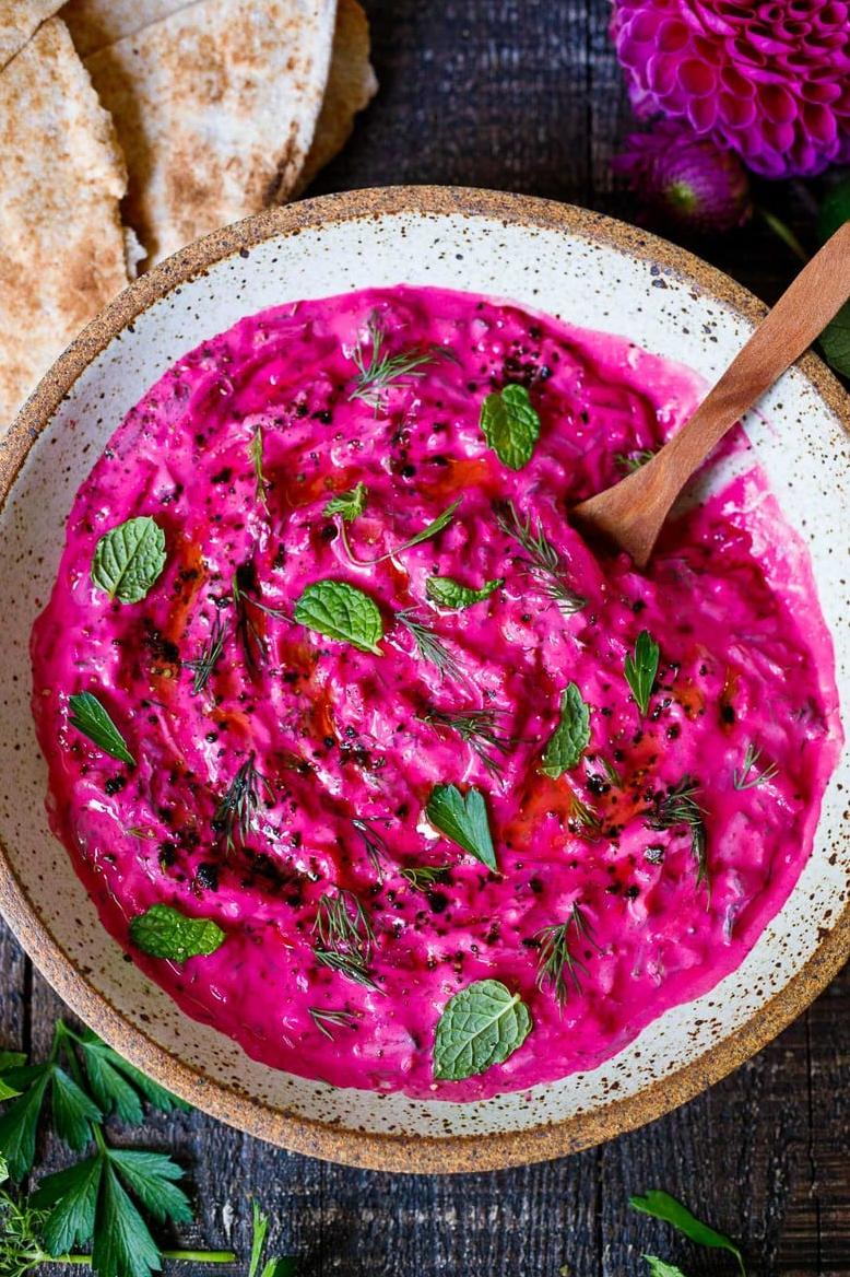 Never underestimate the power of a vibrant, magenta bowl.