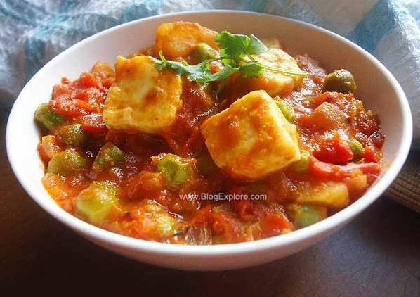 Paneer, Peas, and Potatoes are a three-way delight!