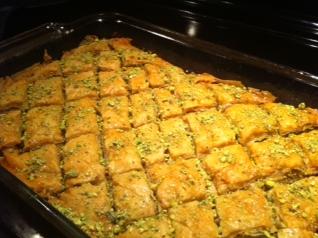 Pistachio Baklava With Cardamom and Rose Water
