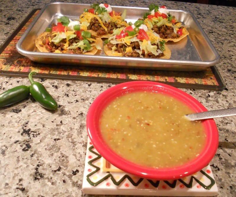  Protein-packed tostadas with lentils and veggies.