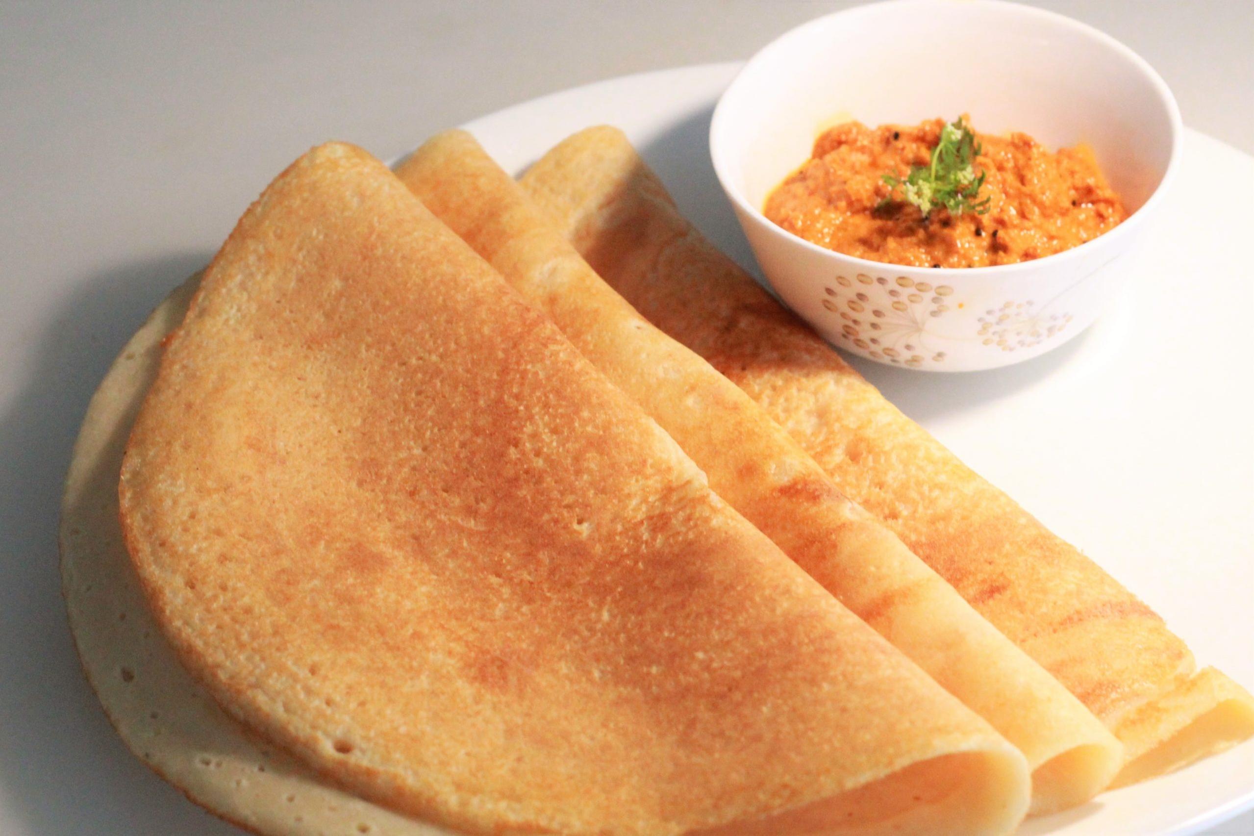  Put a twist on your traditional dosa with these protein-packed Red Lentil Dosas