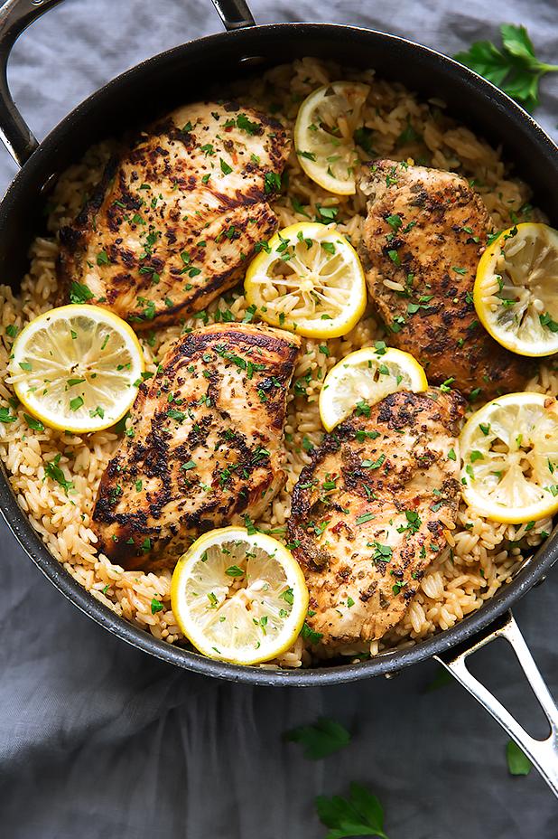  Rice pilaf, elevated! My Mediterranean Chicken and Rice Pilaf recipe is a must-try for anyone looking for a convenient yet mouth-watering weekday dinner.