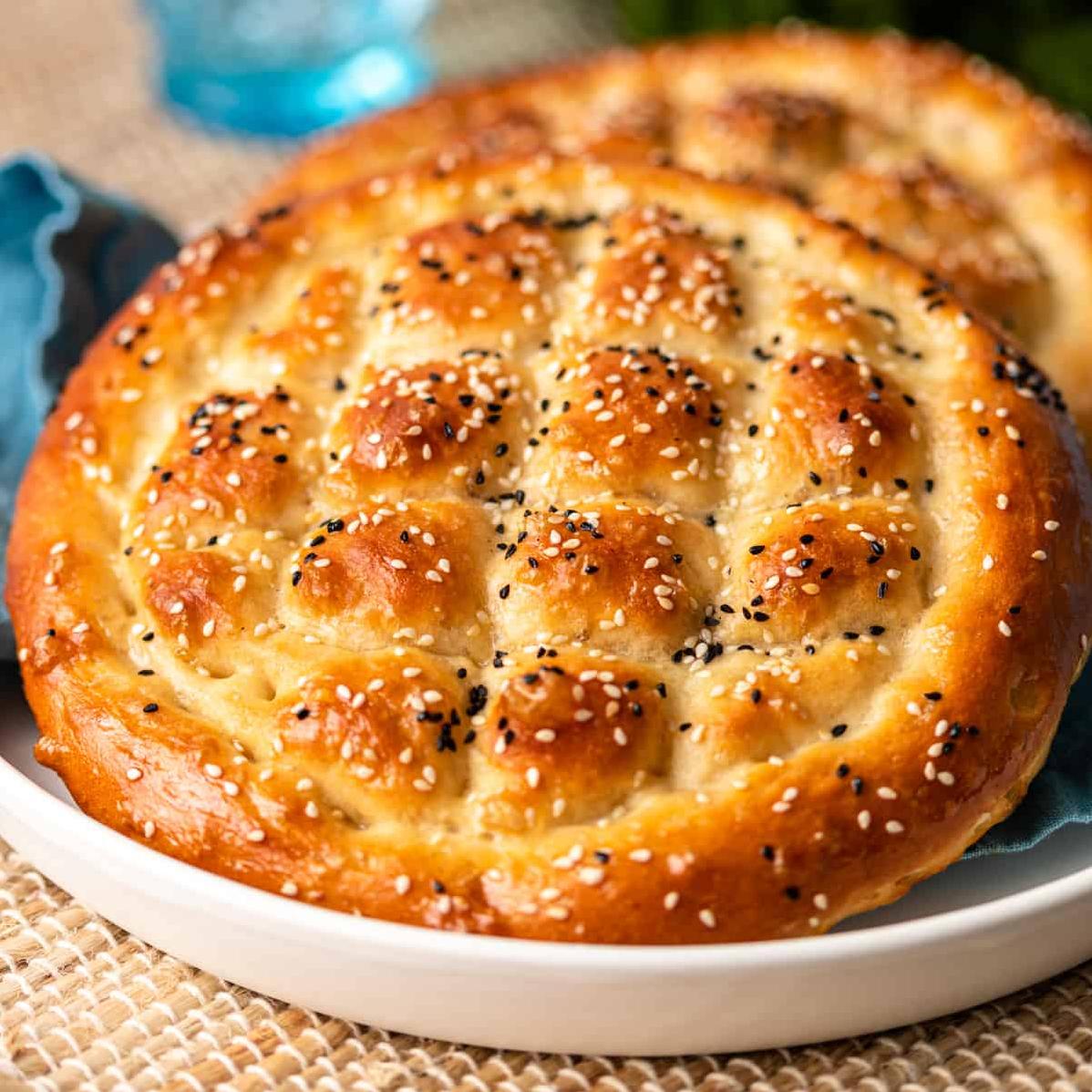  Rustic charm at its finest with this hearty loaf of Turkish bread.