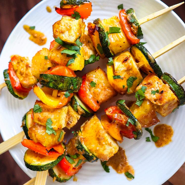  Say aloha to these tasty Polynesian tofu skewers - perfect for summertime grilling