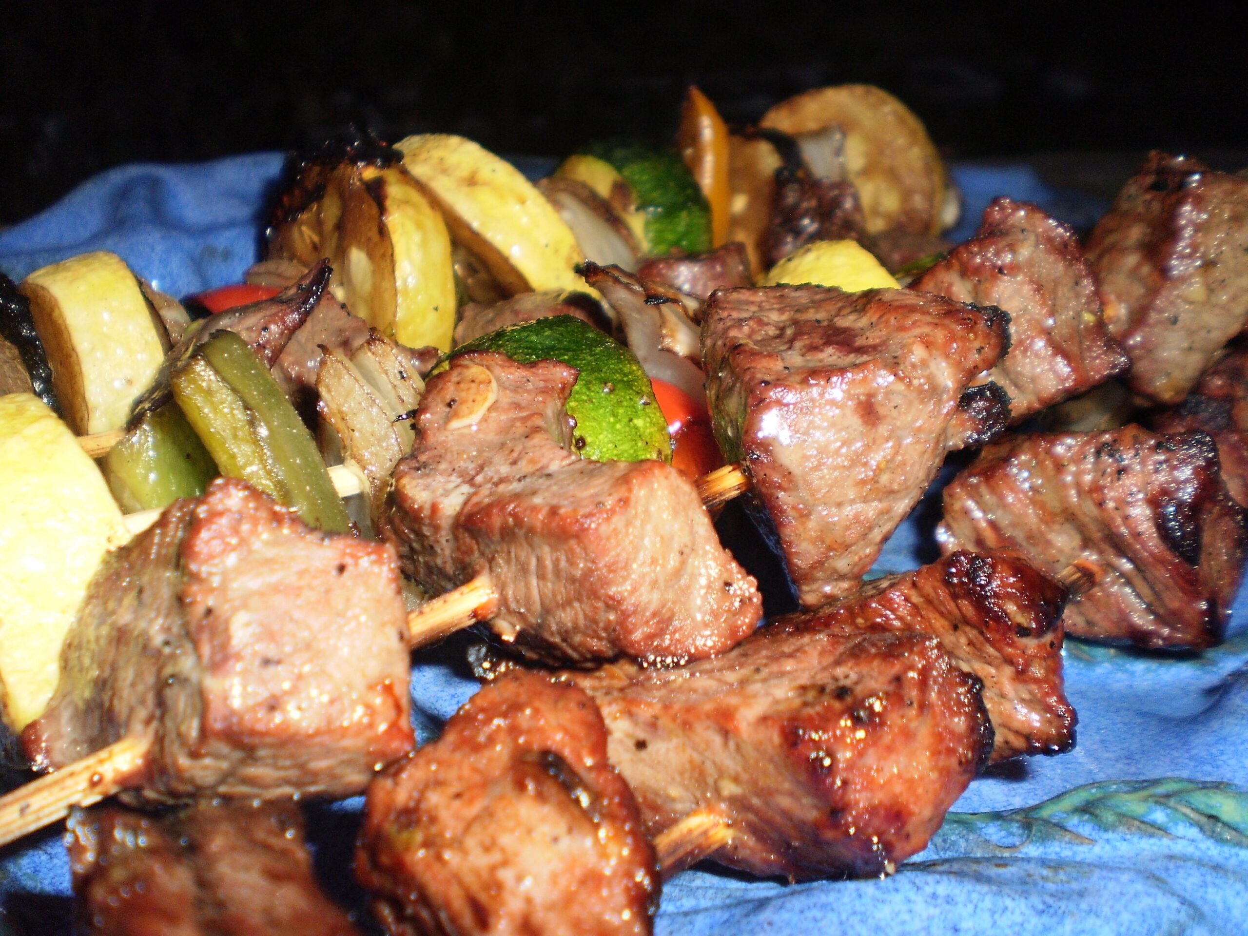  Skewering beef for the perfect kebab!