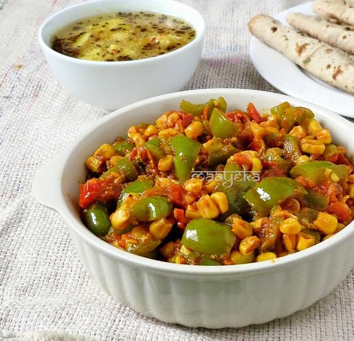  Spice up your mealtime with this delicious Corn Capsicum Curry!