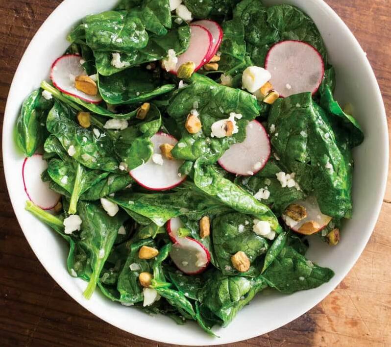  Spinach + pistachio = a match made in culinary heaven