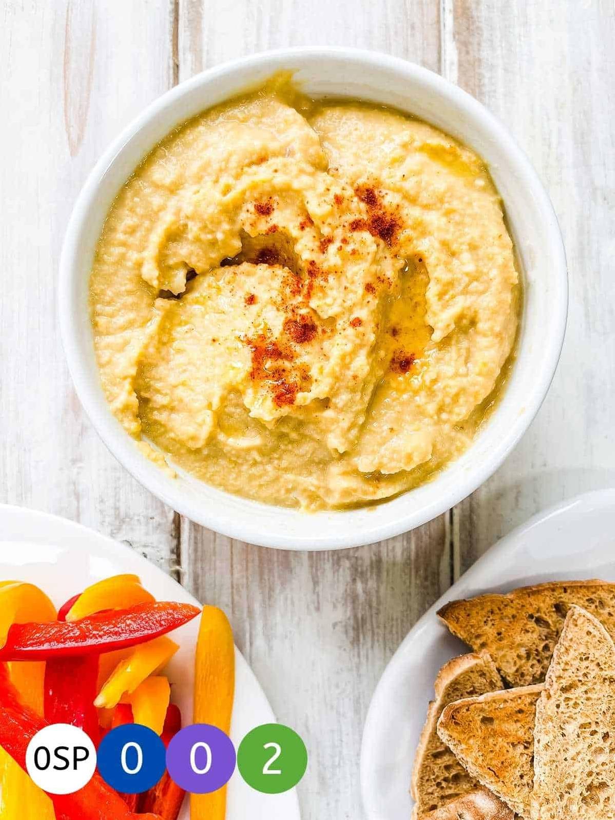  Spread some love on your pita with this heart-healthy hummus