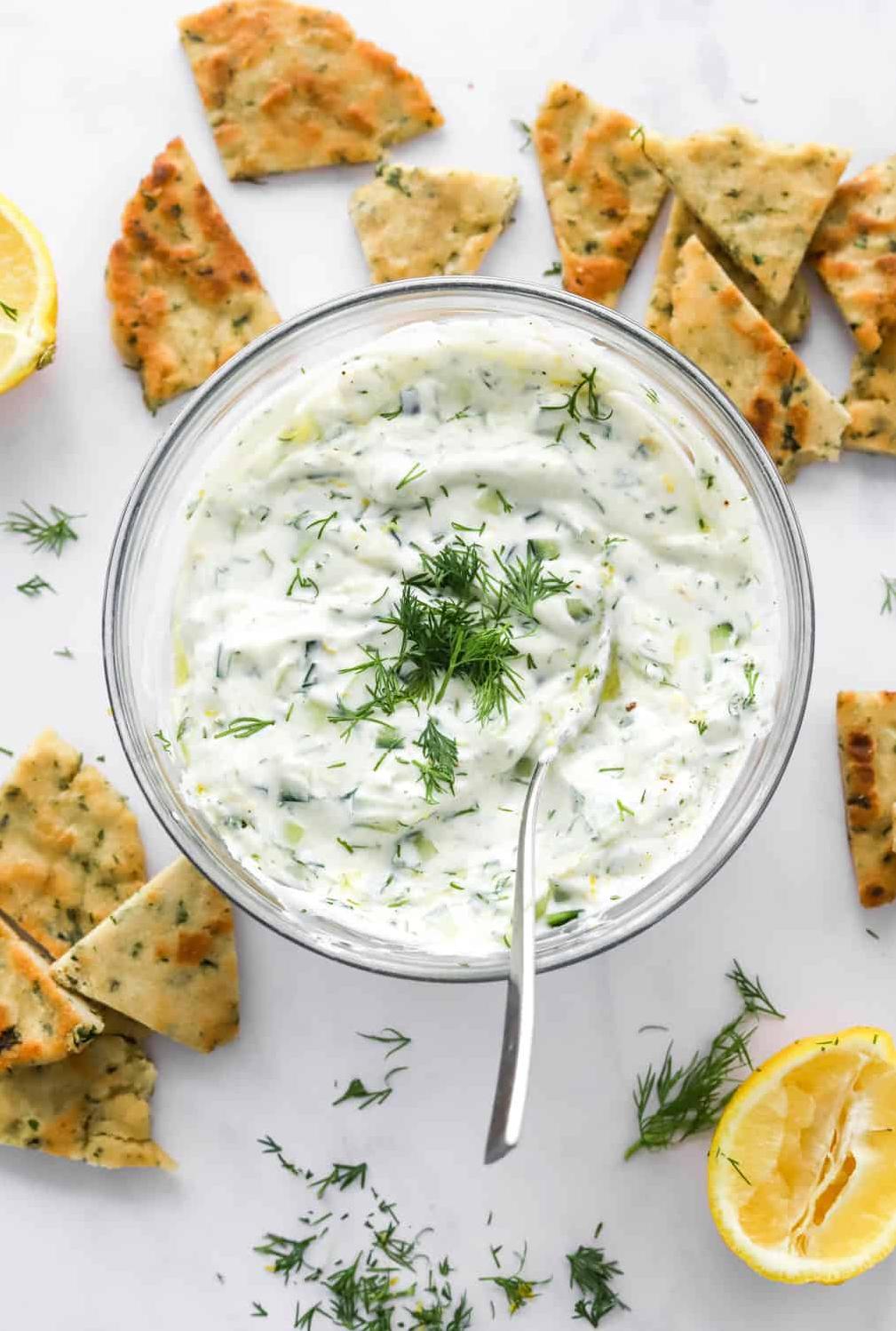  Step up your sauce game with this easy tzatziki recipe.