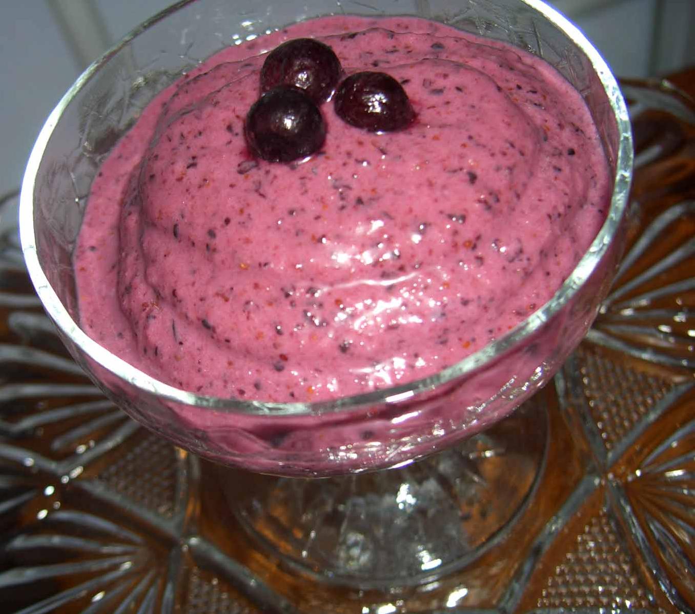  Tahini Blueberry Blender Ice Cream, the perfect summer treat!