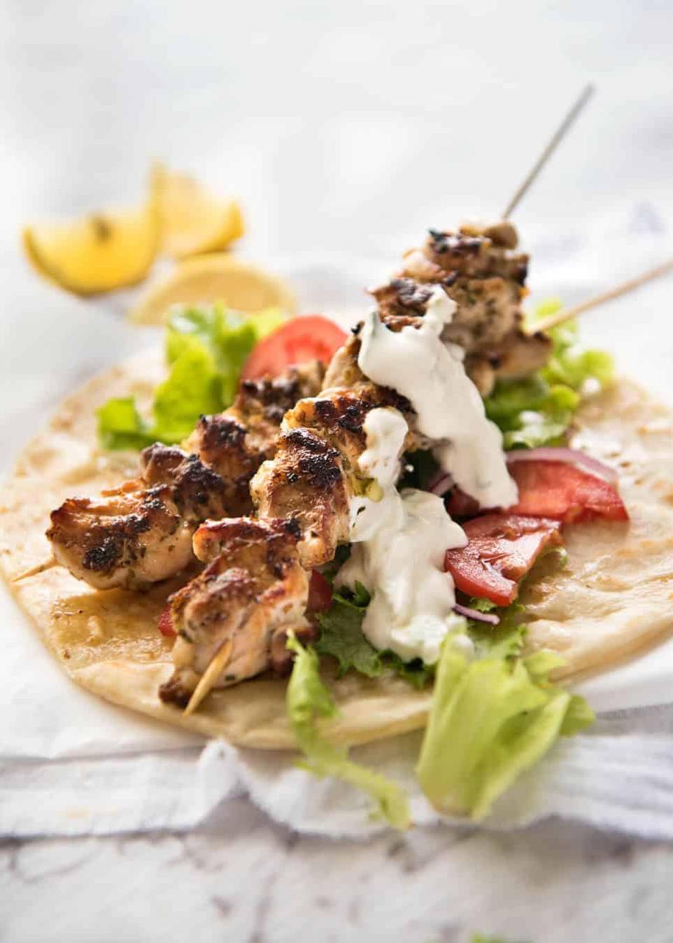  The combination of tender chicken and tangy tzatziki sauce will leave your taste buds wanting more