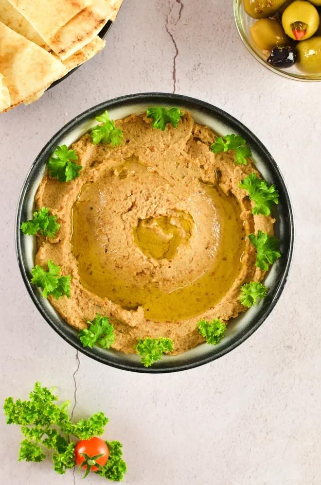  The fava beans in this hummus recipe add a unique texture and taste that's simply irresistible.
