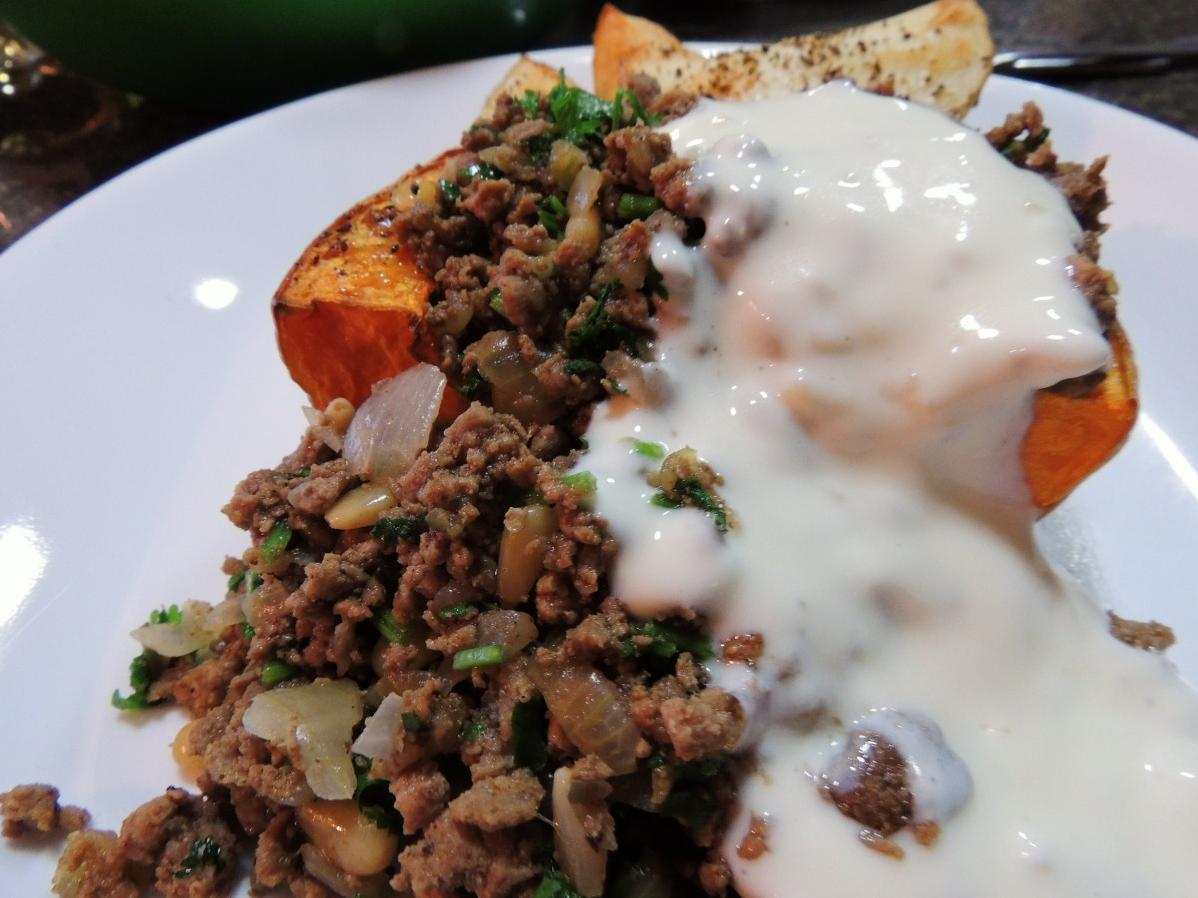  The perfect blend of savory and sweet, Butternut Squash with Lebanese Spiced Ground Beef is a party for your taste buds!