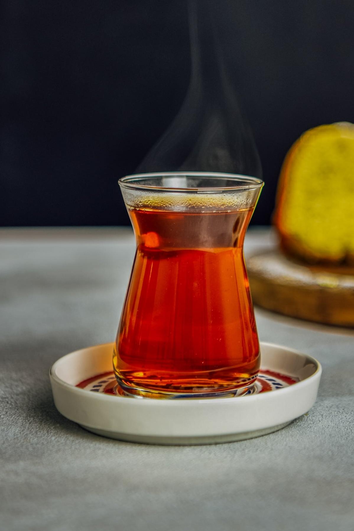  The perfect glass of Turkish tea for a cozy afternoon.