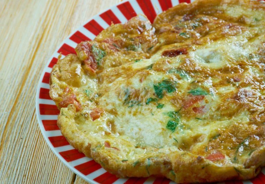  The simplicity of the ingredients in this omelet make it a great option for a quick breakfast.