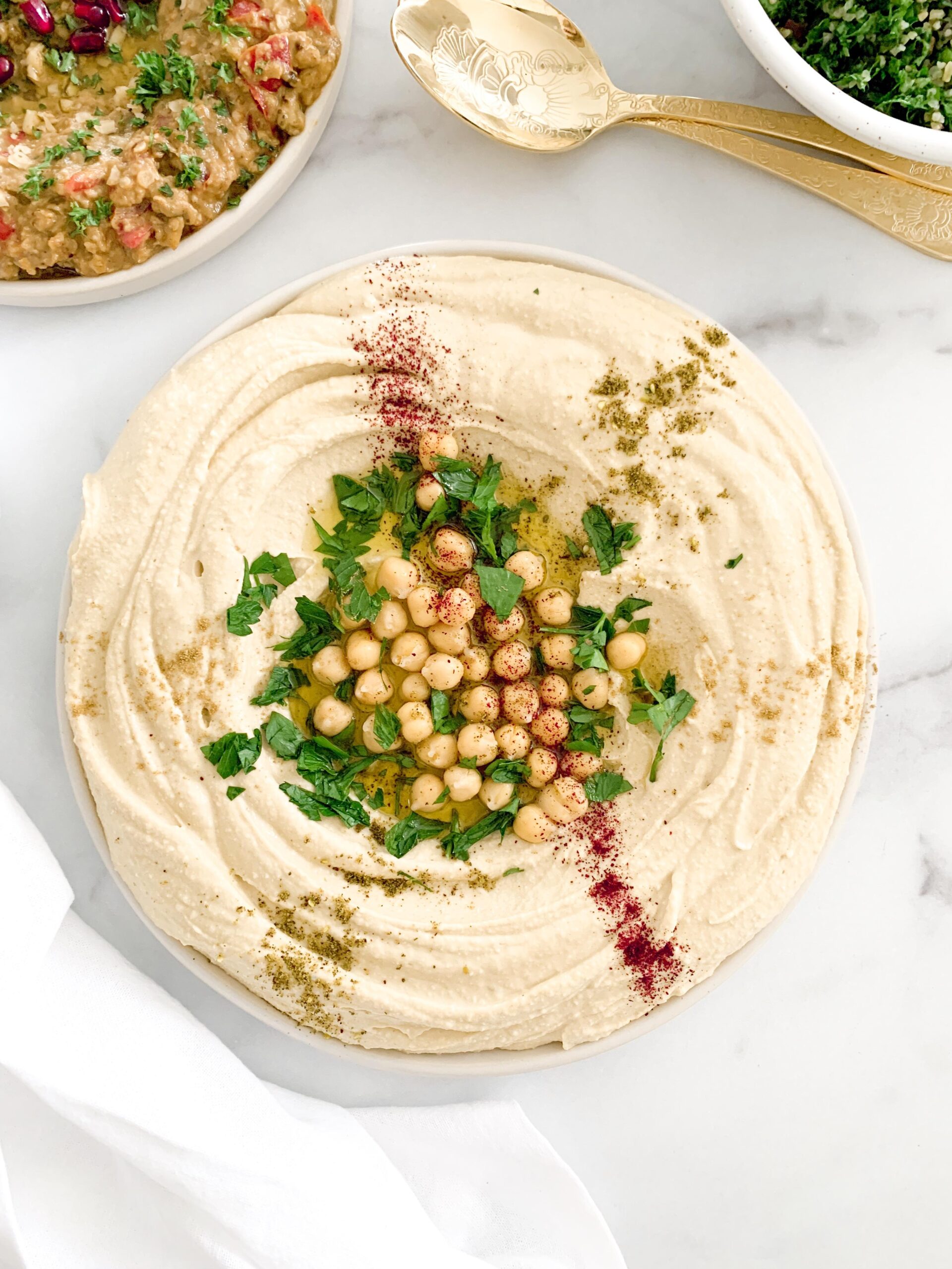  The smooth texture and the blend of spices makes this hummus an irresistible addition to your snacks.