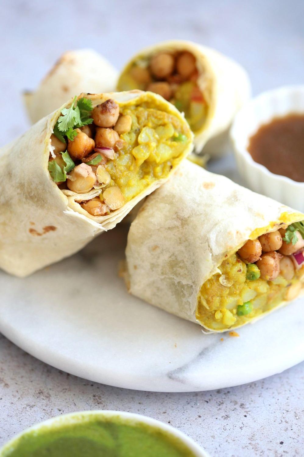  These wraps are a vegetarian and protein-packed meal that will satisfy any hunger.