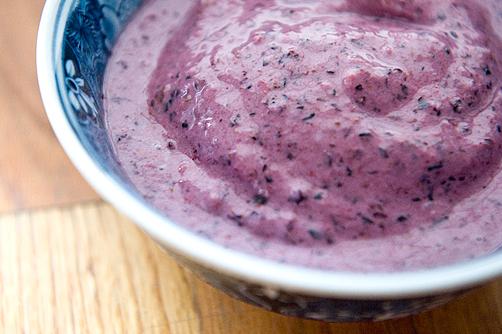  Thick and creamy with a burst of blueberry flavor.