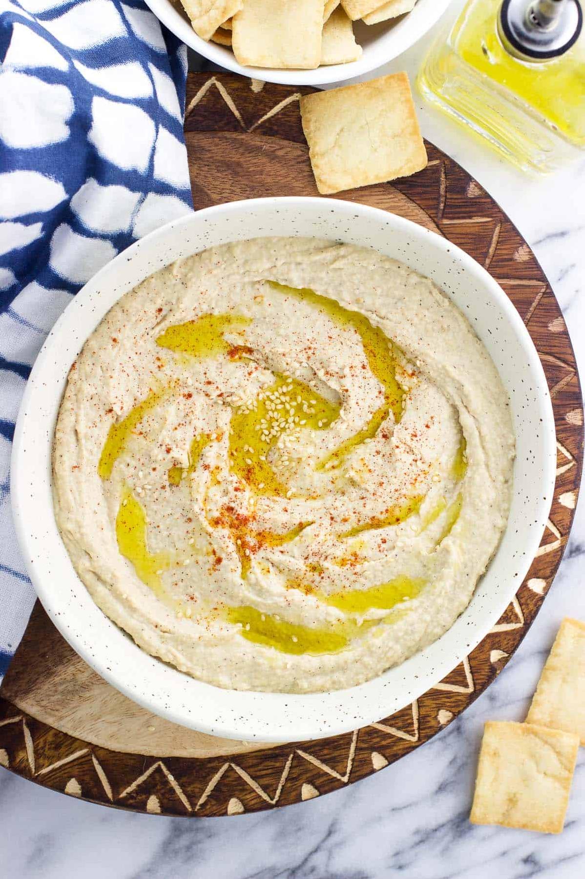  This colorful hummus is a feast for the eyes and the taste buds.