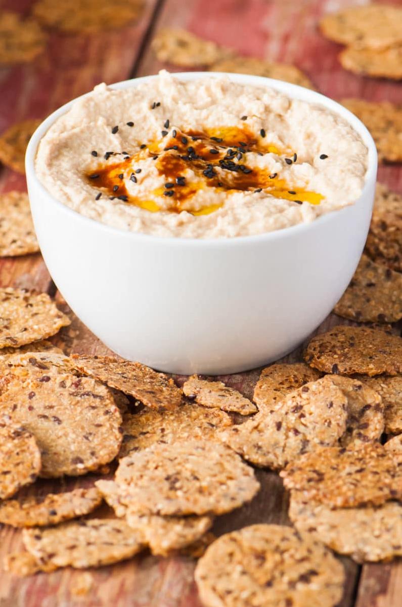  This hummus is perfect for a healthy snack, party appetizer, or a topping for sandwiches and wraps.