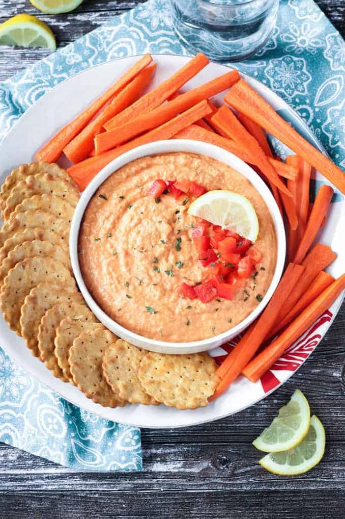  This hummus is perfect for parties or as a healthy snack to munch on throughout the week.