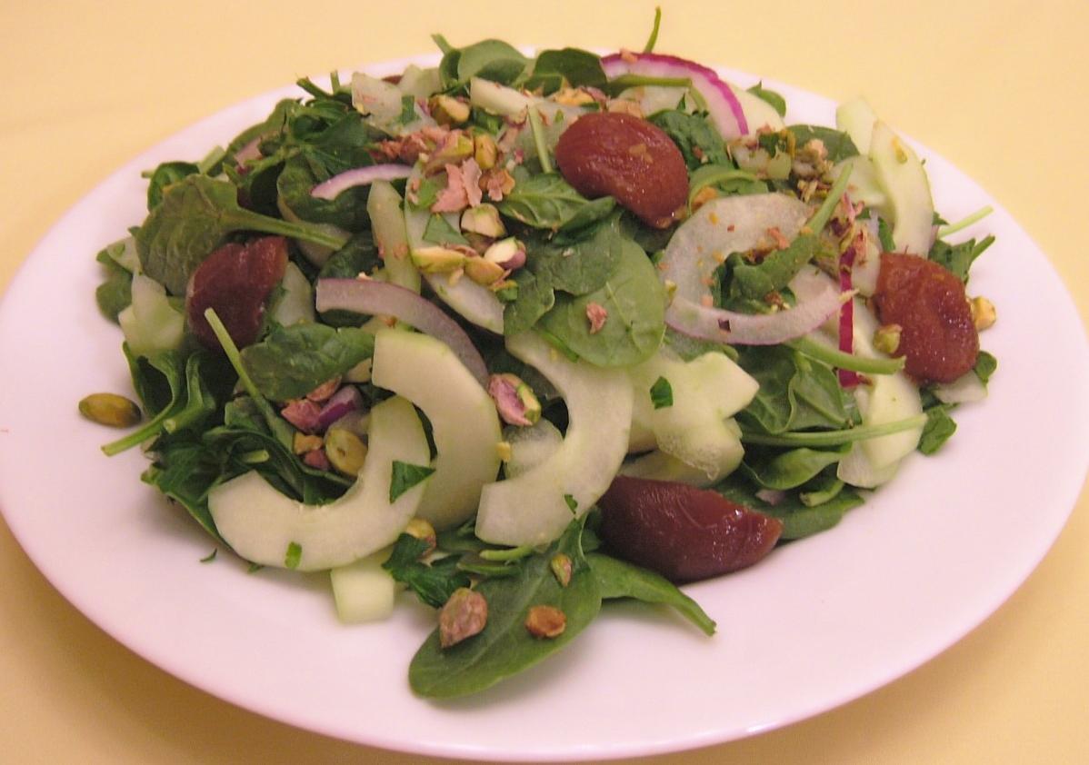  Vibrant and colorful, this Armenian Spinach Plum Salad is perfect for a summer day.