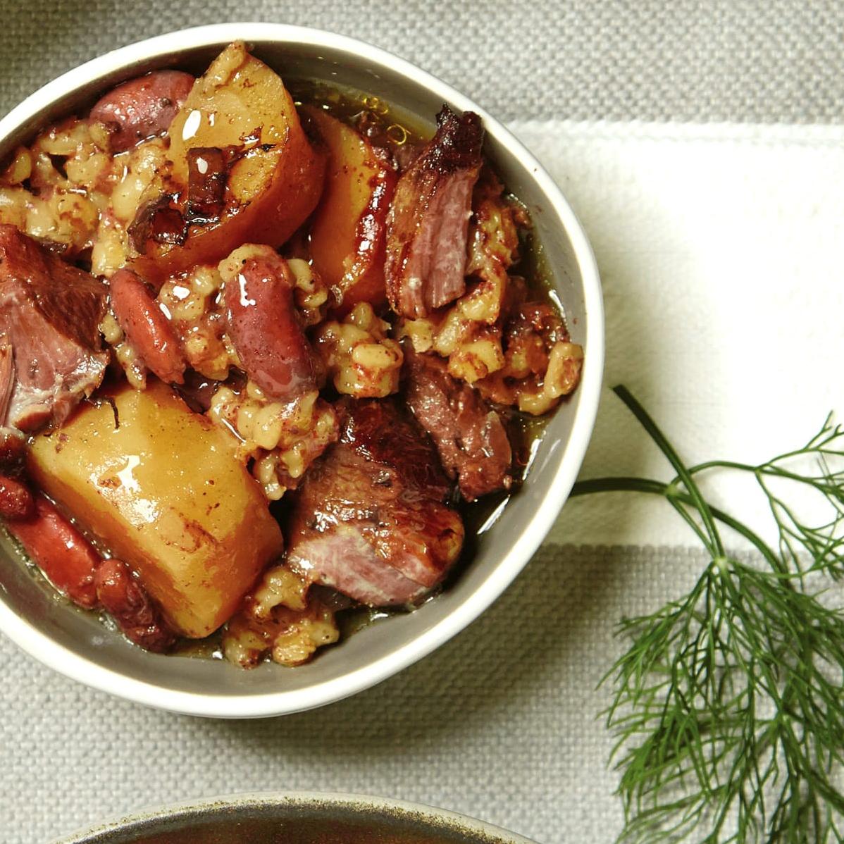  Warm up on a chilly day with a steaming hot bowl of Cholent.